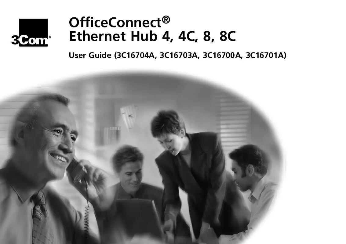 Mode d'emploi 3COM OFFICECONNECT HUB 8/TPO