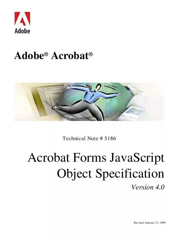 Mode d'emploi ADOBE ACROBAT FORMS JAVASCRIPT OBJECT SPECIFICATION