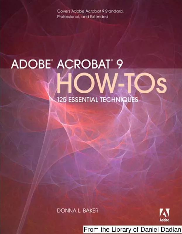 Mode d'emploi ADOBE ACROBAT 9 HOW-TOS