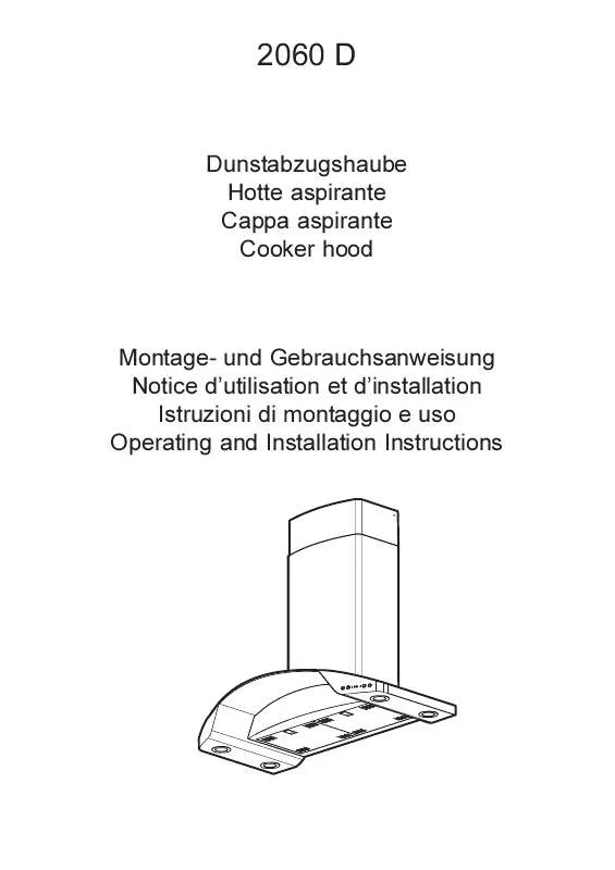 Mode d'emploi AEG-ELECTROLUX 2060D-M-CH