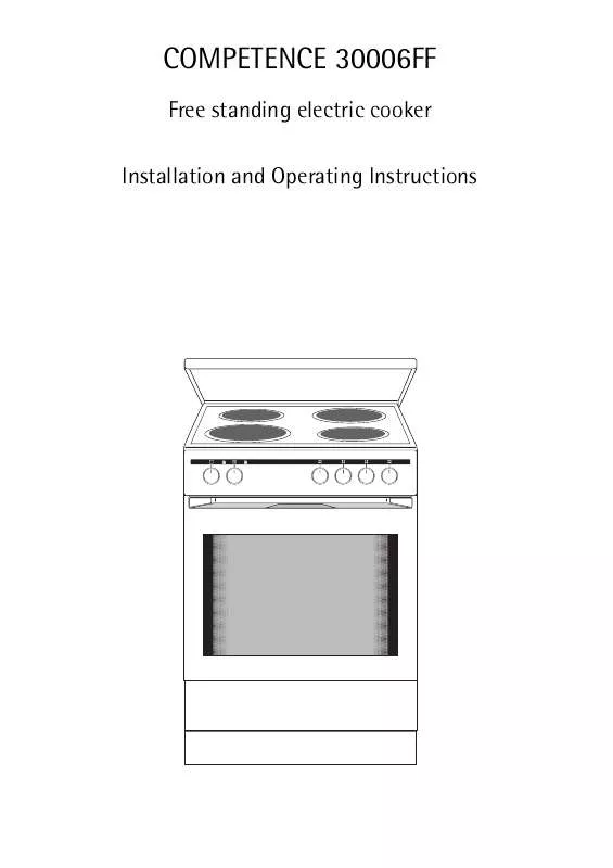 Mode d'emploi AEG-ELECTROLUX 30006FF-W