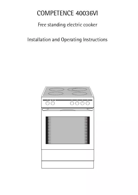 Mode d'emploi AEG-ELECTROLUX 40036VI-W