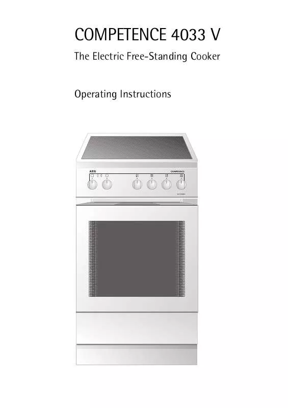 Mode d'emploi AEG-ELECTROLUX 4033V-EWEURO