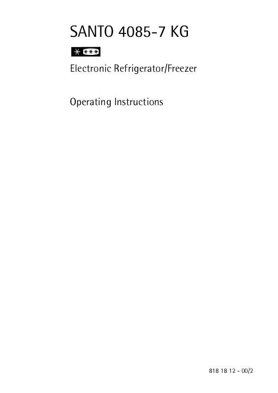 Mode d'emploi AEG-ELECTROLUX 4085-7KG