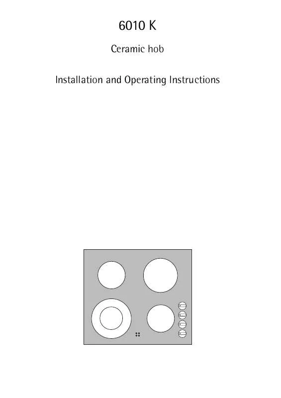 Mode d'emploi AEG-ELECTROLUX 6010K-BN 24I