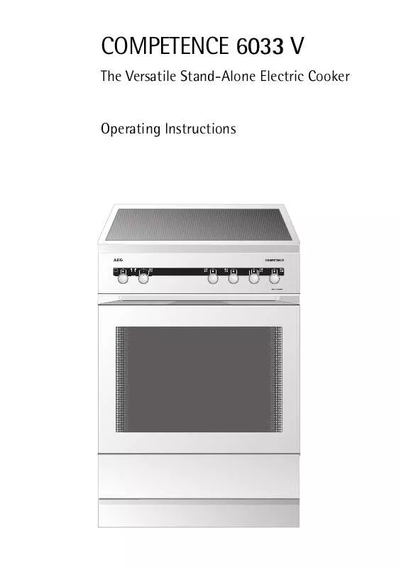 Mode d'emploi AEG-ELECTROLUX 6033V-W