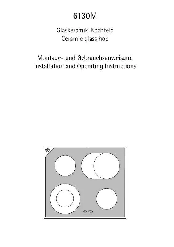 Mode d'emploi AEG-ELECTROLUX 6130 M-ALN