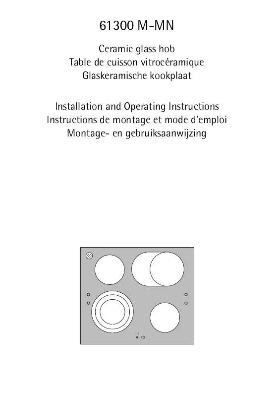 Mode d'emploi AEG-ELECTROLUX 61300M-MN 17I