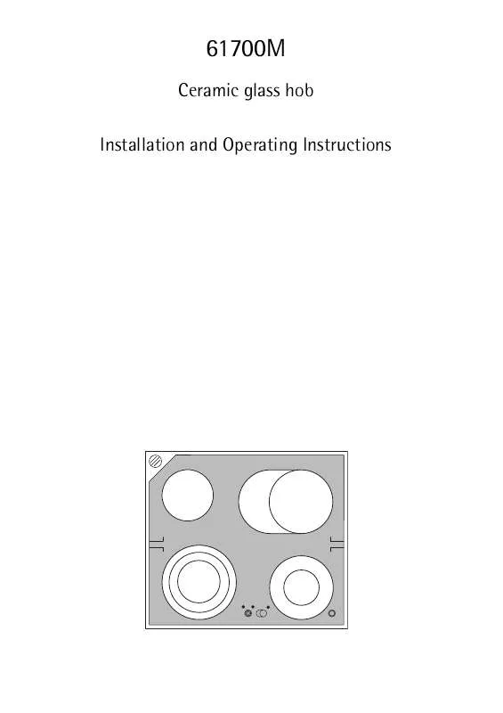 Mode d'emploi AEG-ELECTROLUX 61700M-MNX31