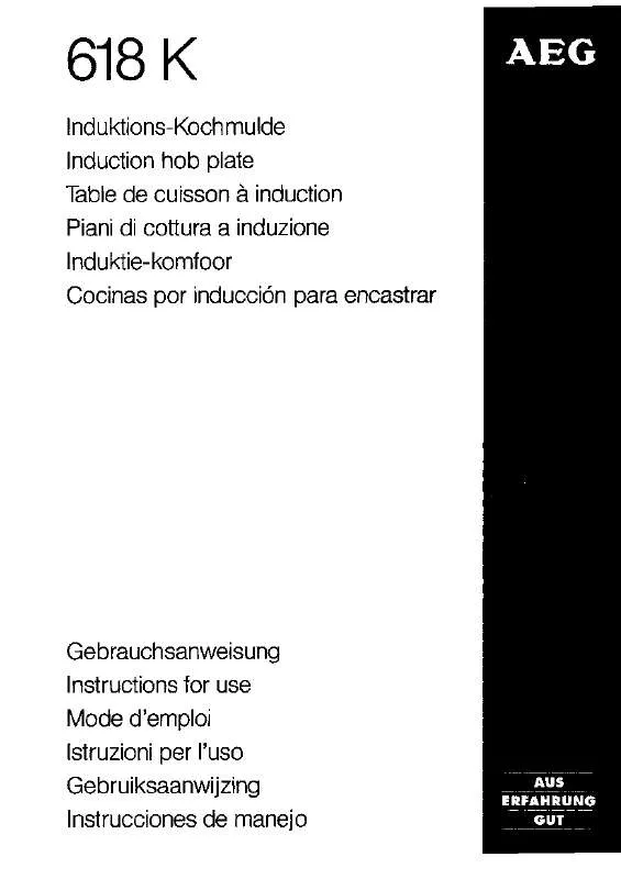 Mode d'emploi AEG-ELECTROLUX 618K-BN