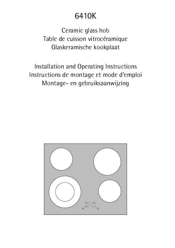 Mode d'emploi AEG-ELECTROLUX 6410K-MN16D