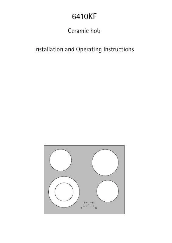 Mode d'emploi AEG-ELECTROLUX 6410KF-N11F