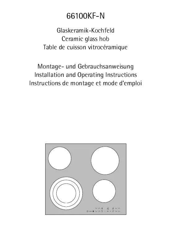 Mode d'emploi AEG-ELECTROLUX 66100KF-N 56I