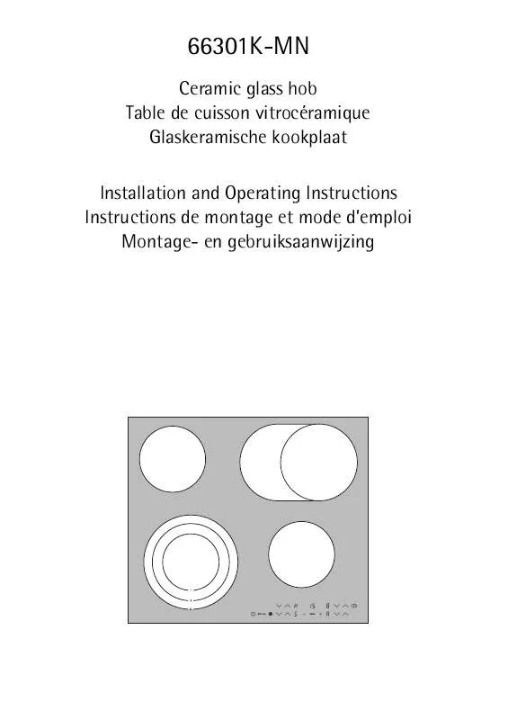 Mode d'emploi AEG-ELECTROLUX 66301K-MN 96G