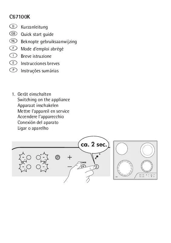 Mode d'emploi AEG-ELECTROLUX 67100K-MN