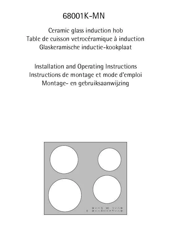 Mode d'emploi AEG-ELECTROLUX 68001K-MN 79F