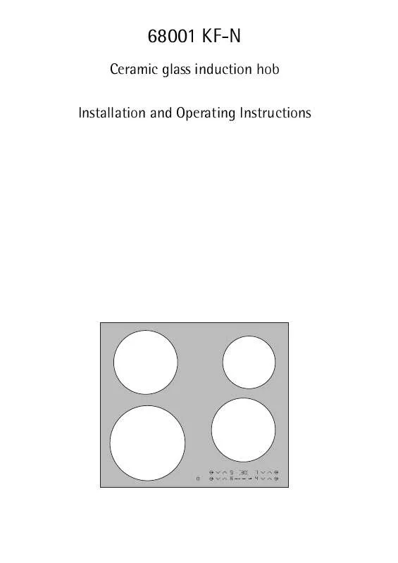 Mode d'emploi AEG-ELECTROLUX 68001KF-N