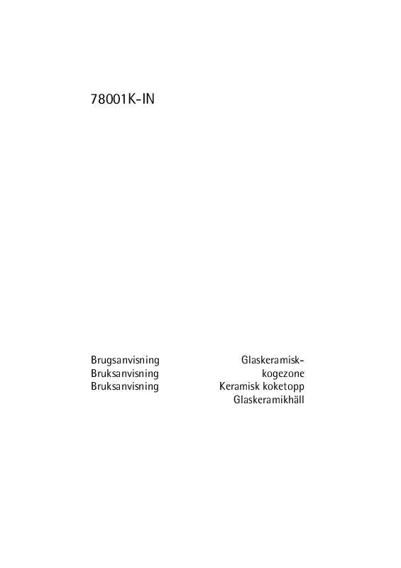 Mode d'emploi AEG-ELECTROLUX 78001K-IN 17R