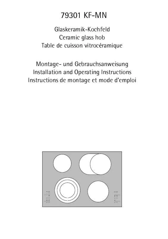 Mode d'emploi AEG-ELECTROLUX 79301KF-MN 01J