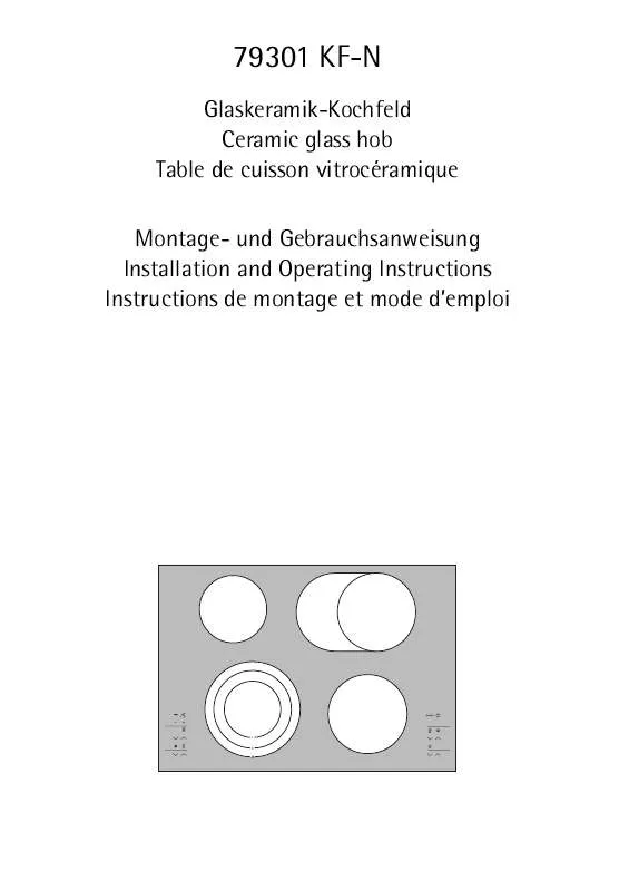 Mode d'emploi AEG-ELECTROLUX 79301KF-MN01J