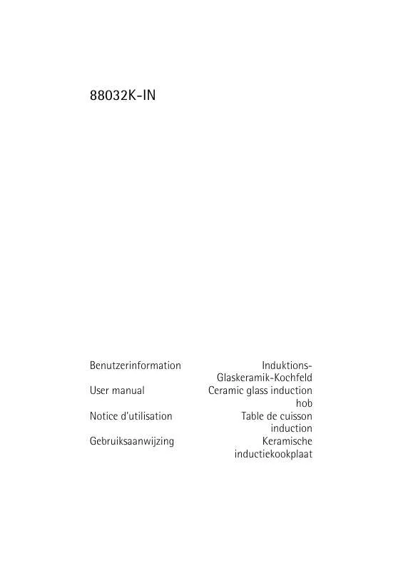 Mode d'emploi AEG-ELECTROLUX 88032 K-IN