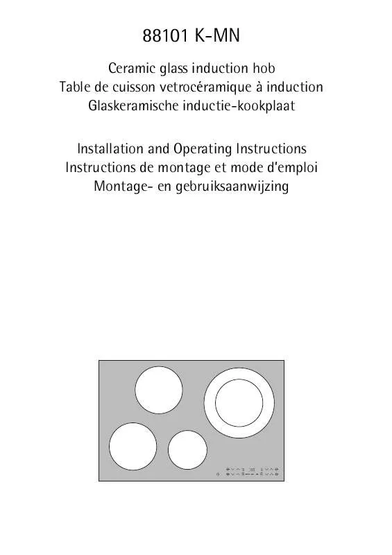 Mode d'emploi AEG-ELECTROLUX 88101K-MN 00P