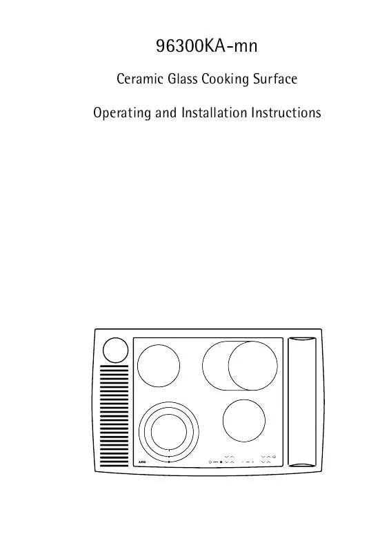 Mode d'emploi AEG-ELECTROLUX 96300KA-MN