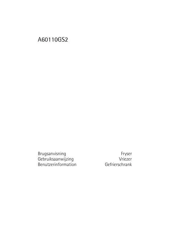 Mode d'emploi AEG-ELECTROLUX A60110GS2