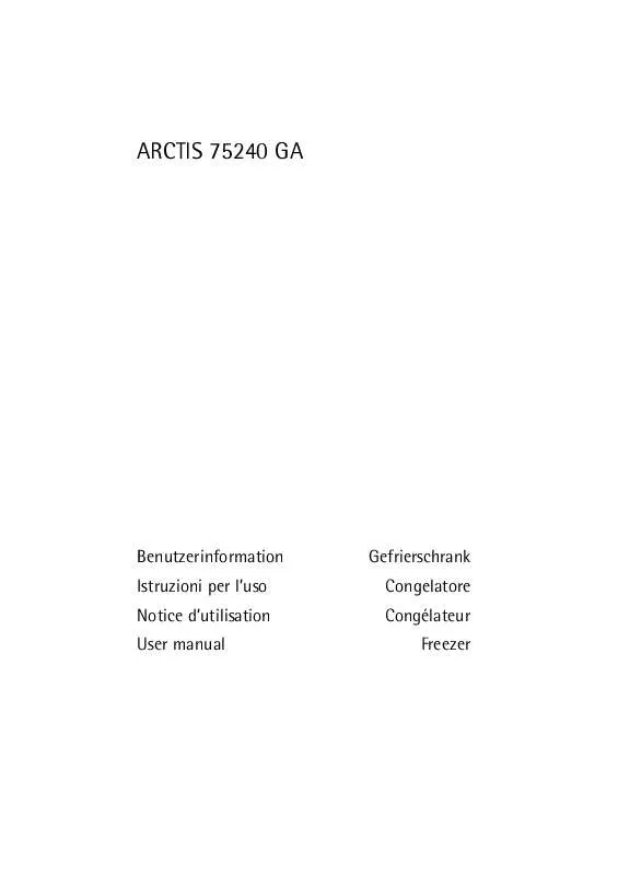 Mode d'emploi AEG-ELECTROLUX A75240GA