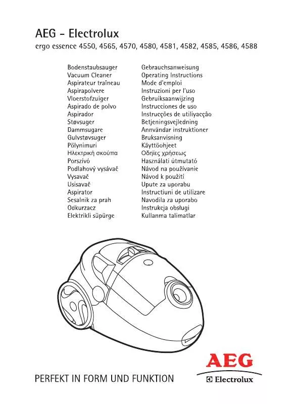 Mode d'emploi AEG-ELECTROLUX AE4588S