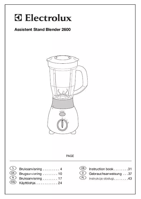 Mode d'emploi AEG-ELECTROLUX ASB2600