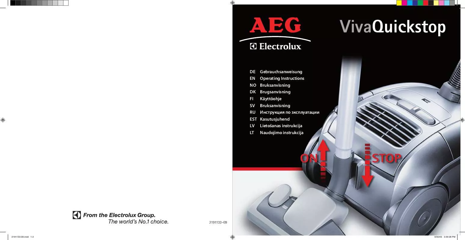 Mode d'emploi AEG-ELECTROLUX AVQ2126
