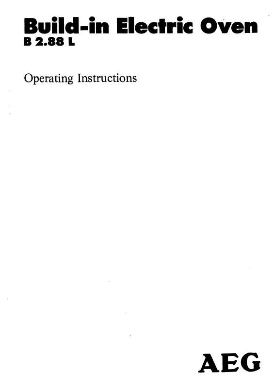 Mode d'emploi AEG-ELECTROLUX B2.88L