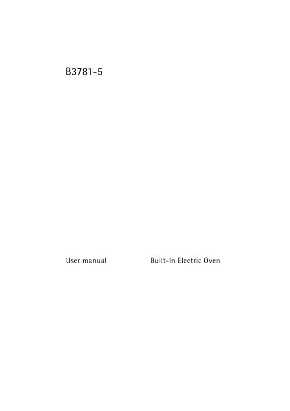 Mode d'emploi AEG-ELECTROLUX B3781-5-M