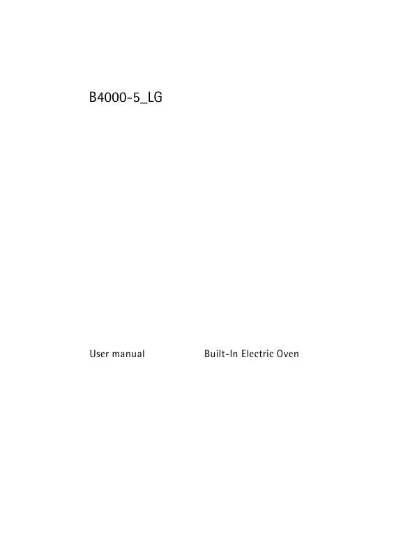 Mode d'emploi AEG-ELECTROLUX B4000-5-LG DE R08