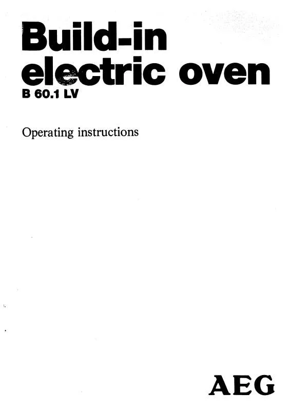 Mode d'emploi AEG-ELECTROLUX B60.1LV