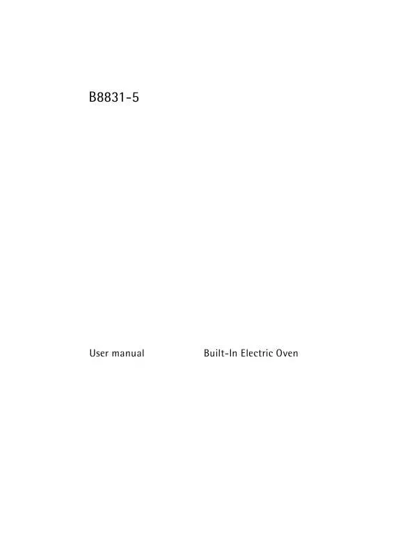 Mode d'emploi AEG-ELECTROLUX B8831-5-M IT R08