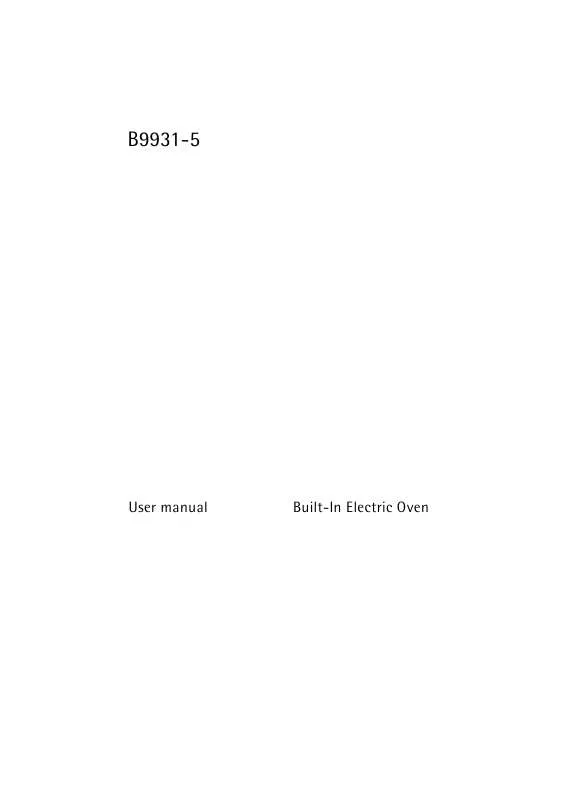 Mode d'emploi AEG-ELECTROLUX B9931-5-A EU R08