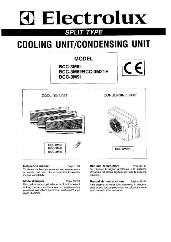 Mode d'emploi AEG-ELECTROLUX BCC3M21E