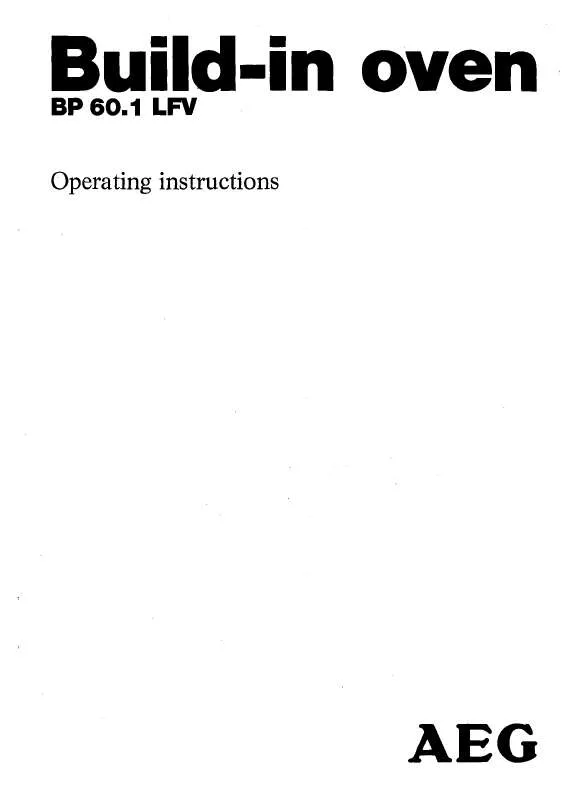 Mode d'emploi AEG-ELECTROLUX BP60.1LFV