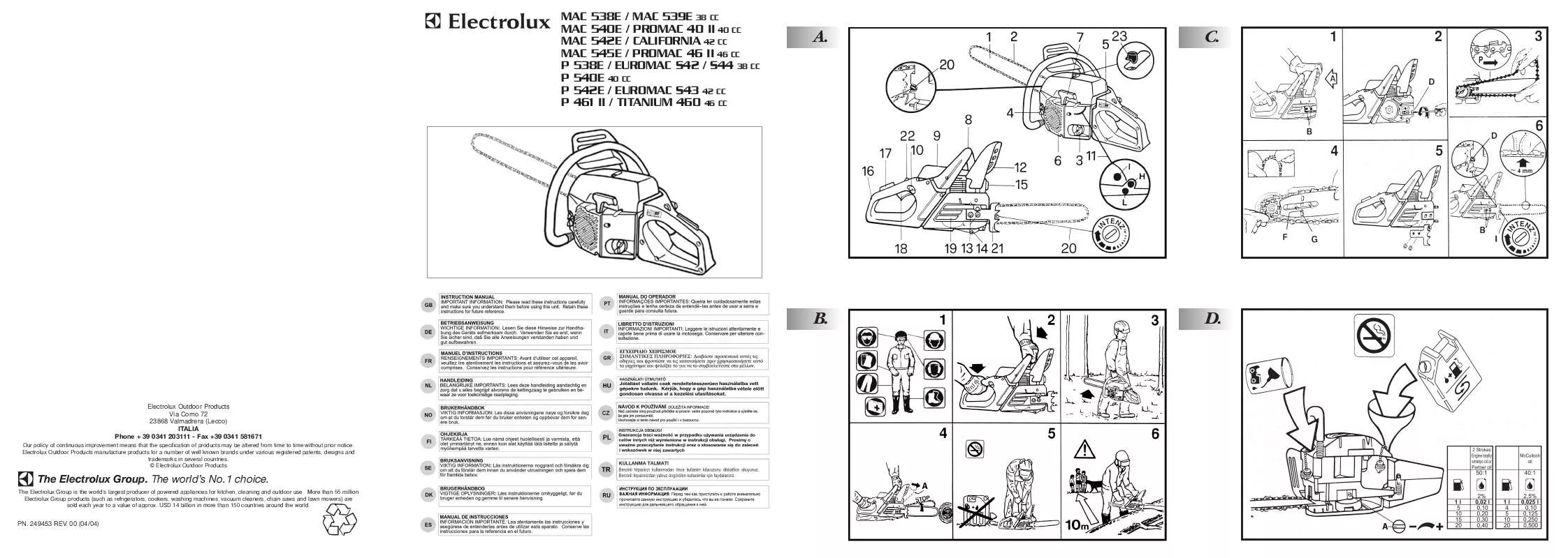 Mode d'emploi AEG-ELECTROLUX CALIFORNIA 42 CC