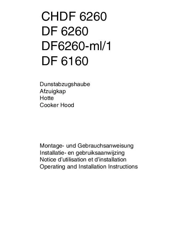 Mode d'emploi AEG-ELECTROLUX CHDF6260-ML