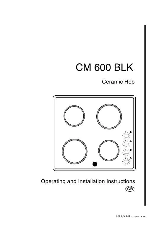 Mode d'emploi AEG-ELECTROLUX CM600BLKZ69