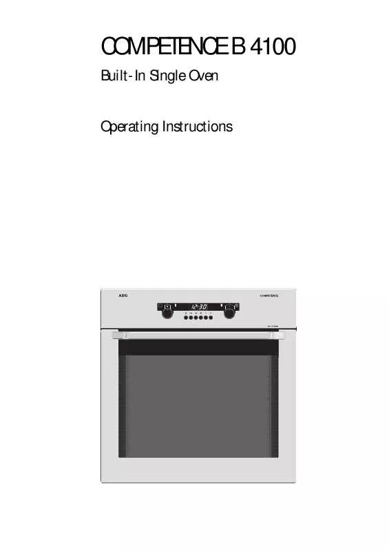 Mode d'emploi AEG-ELECTROLUX COMPETENCE B4100-A