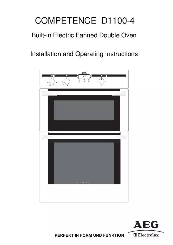 Mode d'emploi AEG-ELECTROLUX D1100-4-M