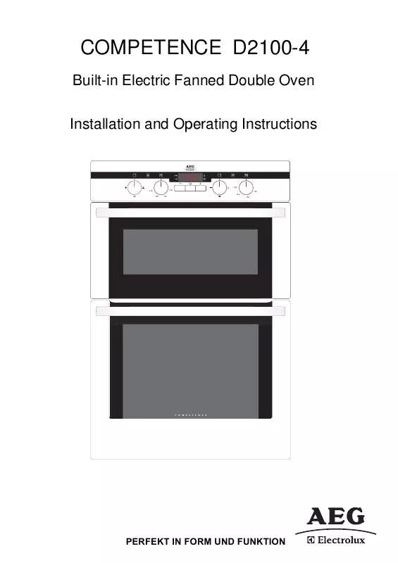 Mode d'emploi AEG-ELECTROLUX D2100-4-M-ST.STEEL-