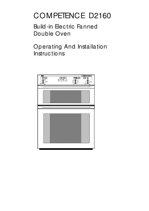 Mode d'emploi AEG-ELECTROLUX D2160B(BLACK)