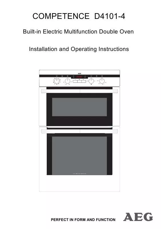 Mode d'emploi AEG-ELECTROLUX D4101-4-A(ALUTEC)