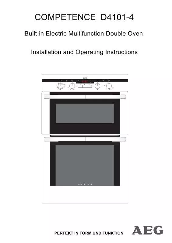 Mode d'emploi AEG-ELECTROLUX D4101-4A