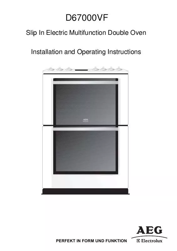 Mode d'emploi AEG-ELECTROLUX D67000VF-M